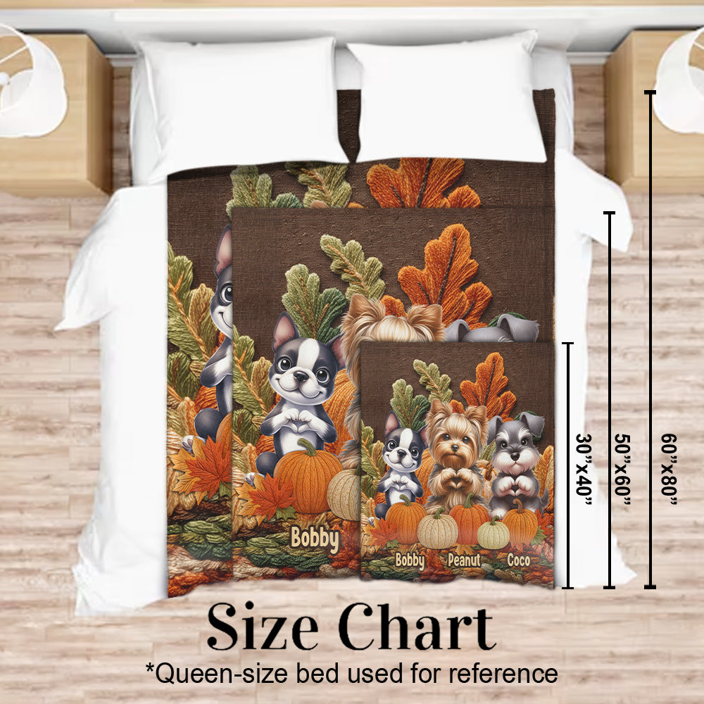 Die Jahreszeit ist da – personalisierte Hundedecke