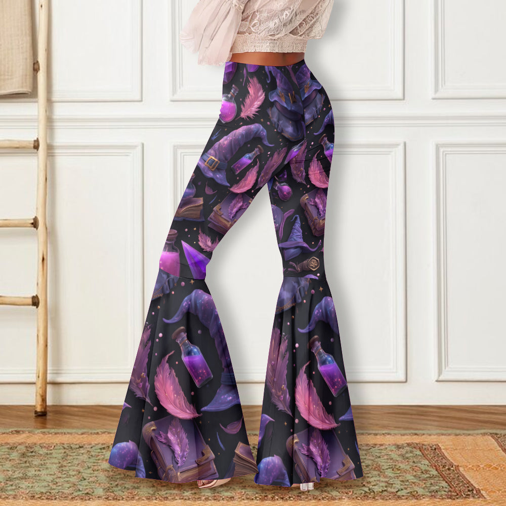 Purple Witch - Personalized Witch Flare Leggings