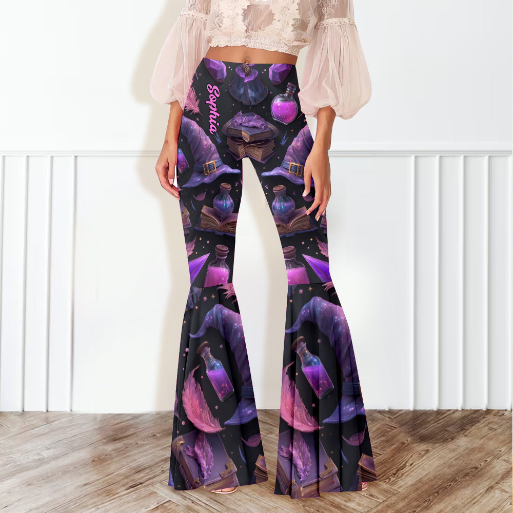 Purple Witch - Personalized Witch Flare Leggings