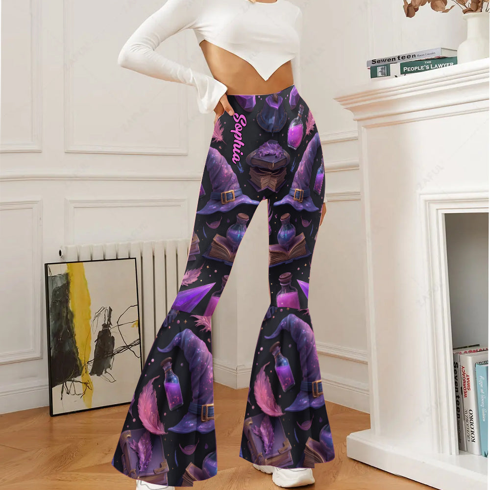 Purple Witch - Personalized Witch Flare Leggings