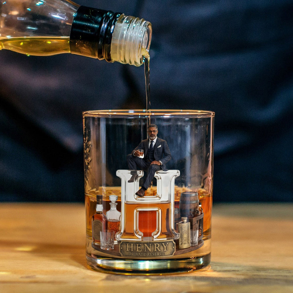 Love Whiskey, Bourbon - Personalized Whisky Whiskey Glass