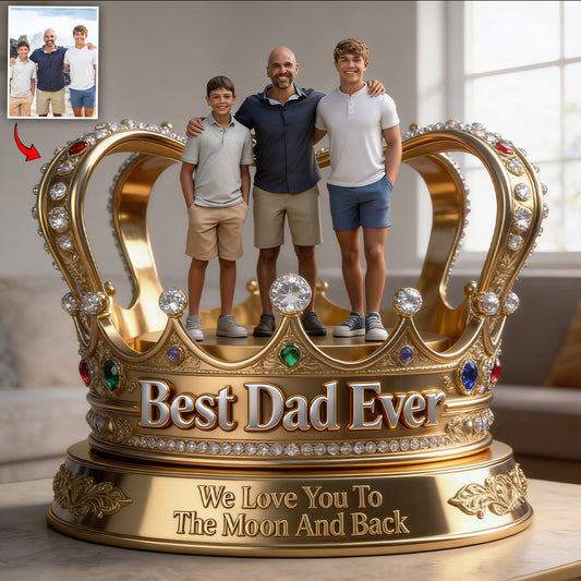 Bester Papa aller Zeiten - Personalisierte Vater Acrylplakette