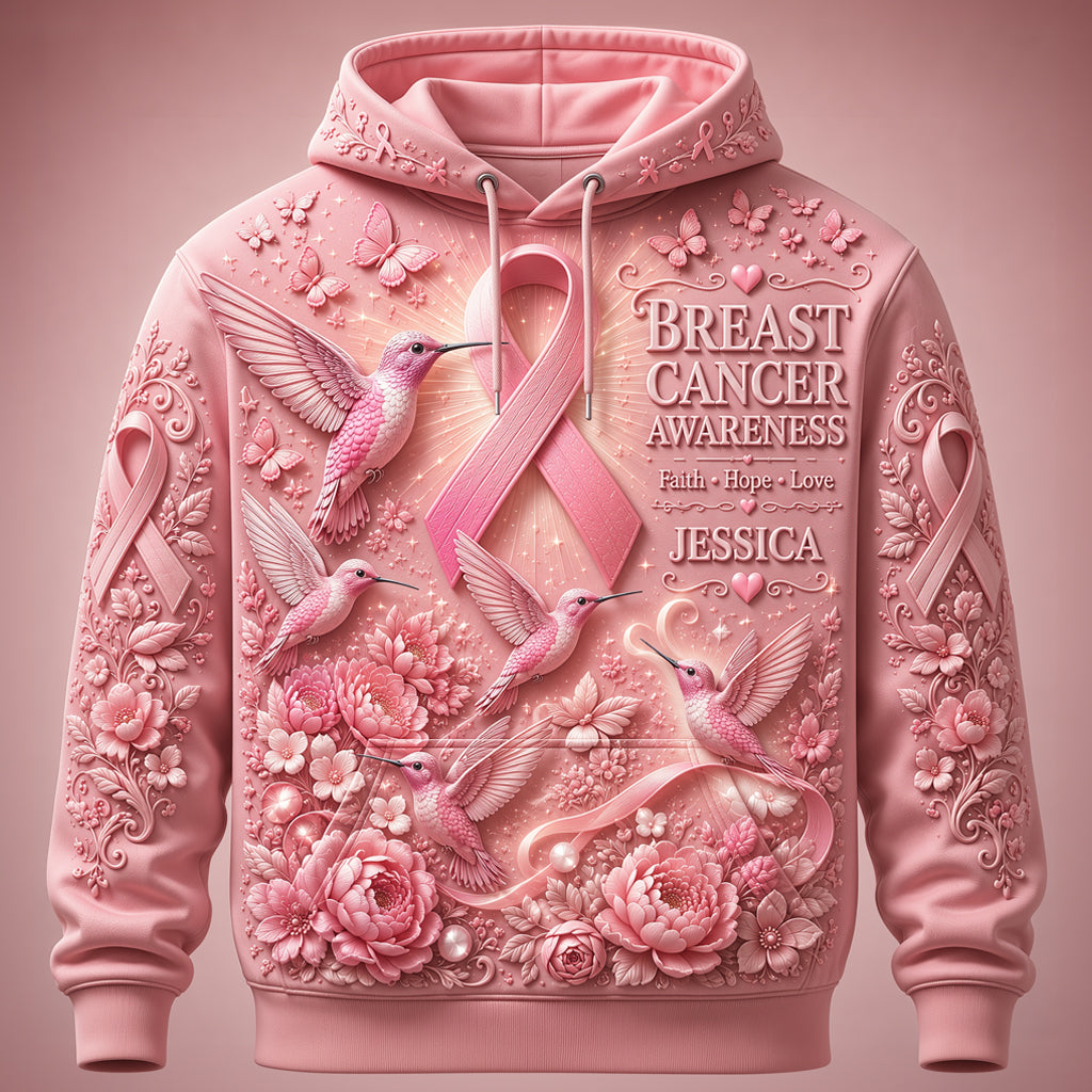 Breast Cancer Awareness - Personalized Breast Cancer Awareness All Over Shirt