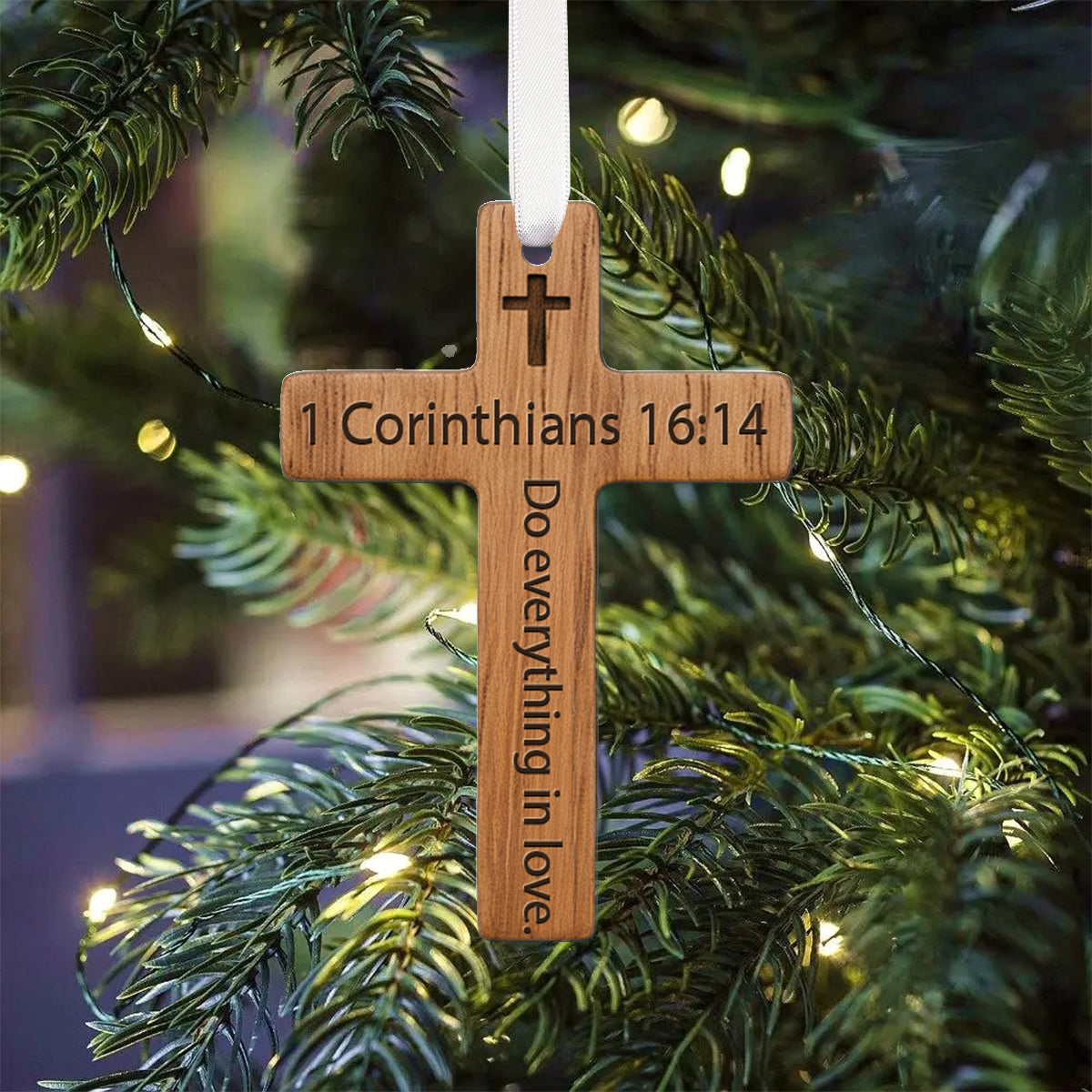 Adventskalender mit Bibelversen – Personalisierter christlicher Faltkalender mit Ornamenten