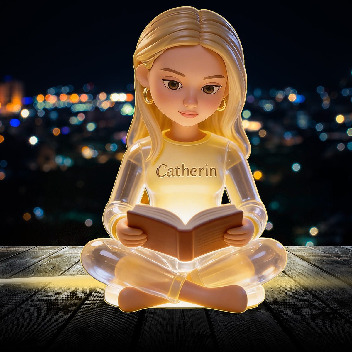 Book Lover - Personalized Book Acrylic LED Night Light