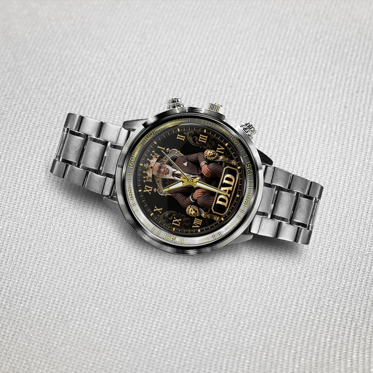 Custom Any Photo Gift For Dad/Grandpa/Uncle... - Personalized Father Hand Watch