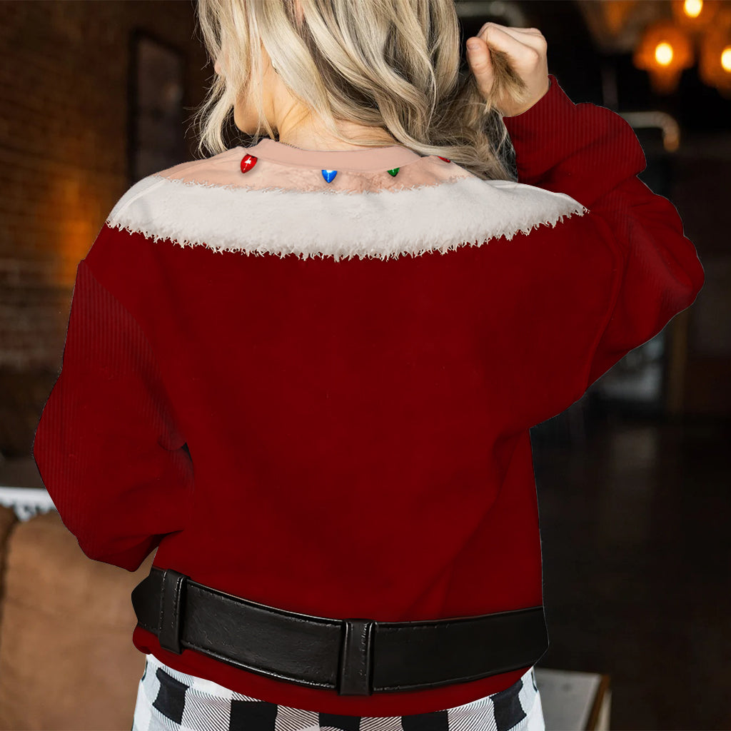 Lustiges Weihnachtsgeschenk, Weihnachtsgeschenk für Männer, Personalisierte Geburtstagsgeschenke für Ehemann, Sohn, Enkel, Bruder, Opa, Papa, sich selbst - Personalisierter Spicy Couple Ugly Sweater