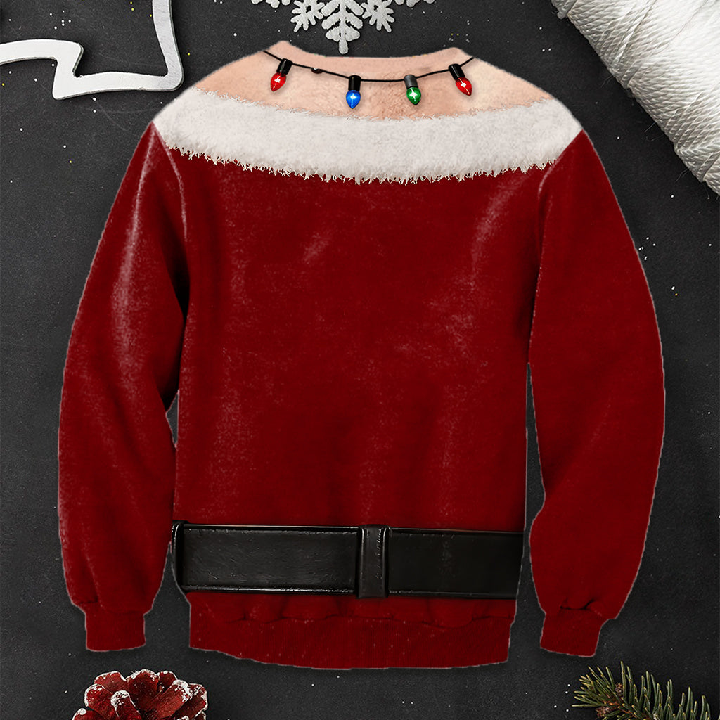 Lustiges Weihnachtsgeschenk, Weihnachtsgeschenk für Männer, Personalisierte Geburtstagsgeschenke für Ehemann, Sohn, Enkel, Bruder, Opa, Papa, sich selbst - Personalisierter Spicy Couple Ugly Sweater