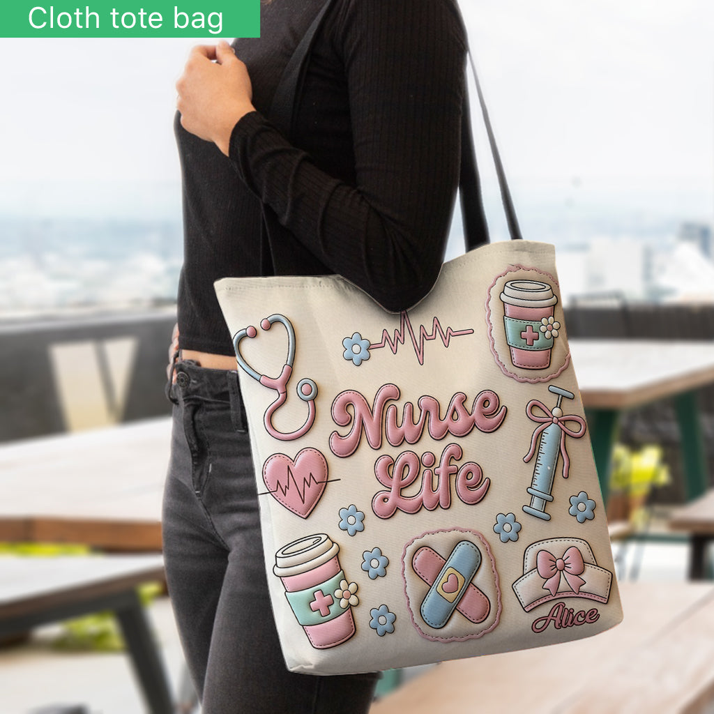 Nurse Life - Personalized Nurse Tote Bag