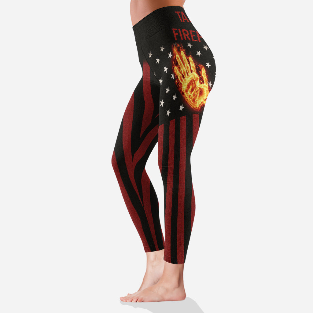 Von meinem Liebsten genommen – Personalisierte Feuerwehr-Leggings