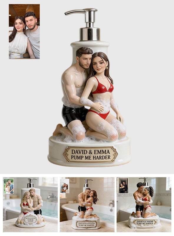 Lustiges Geschenk für Paare - Personalisierter Spicy Pumpenspender