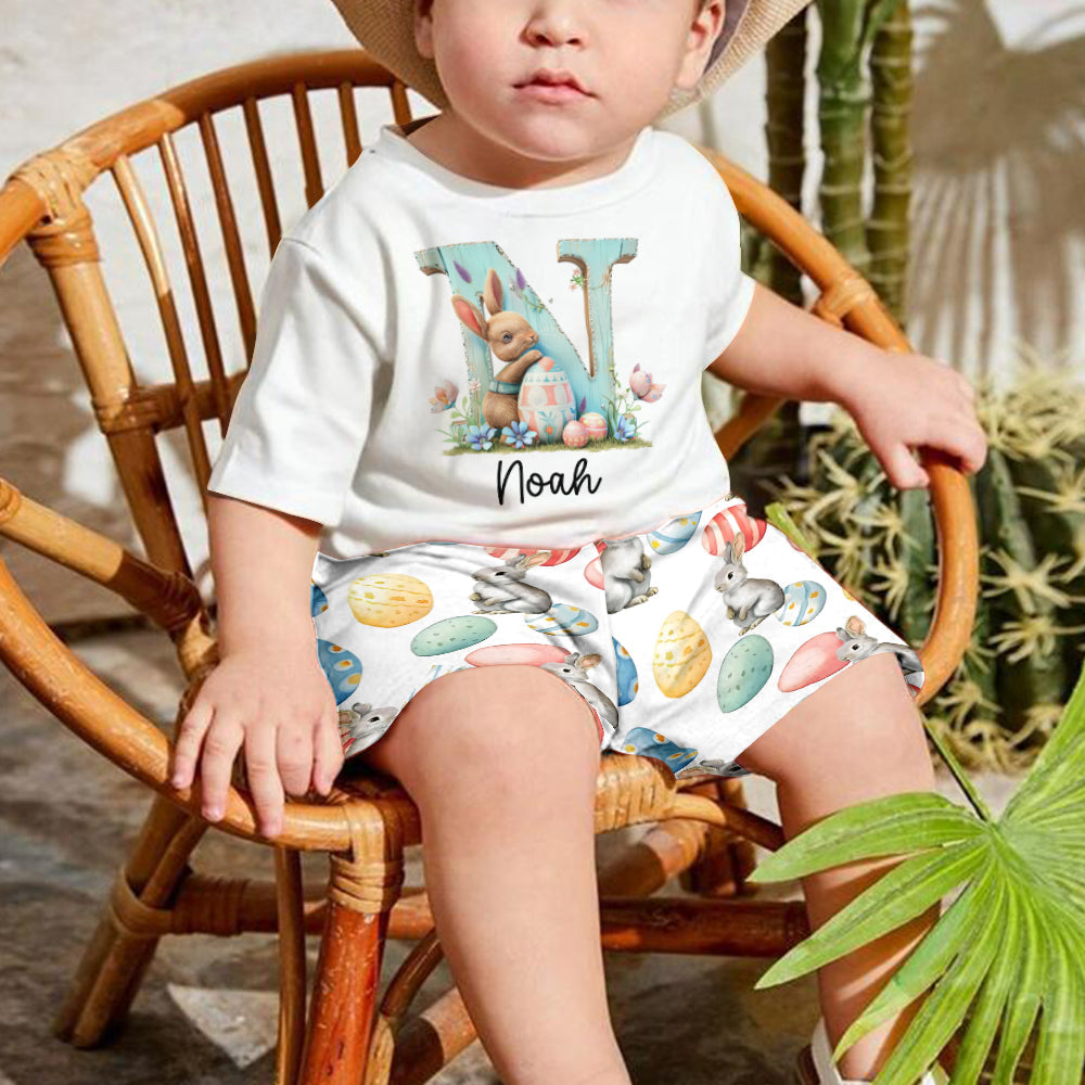 Osterhase – Personalisiertes Kinder-T-Shirt & Shorts