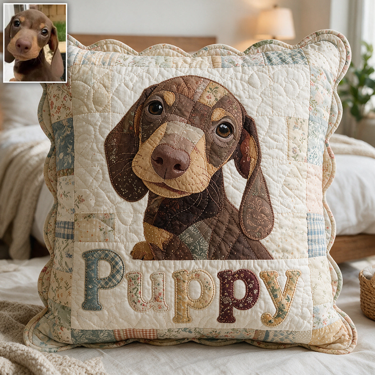Ich liebe meinen Hund, meine Katze - Personalisierte Premium Kunstfellkissen
