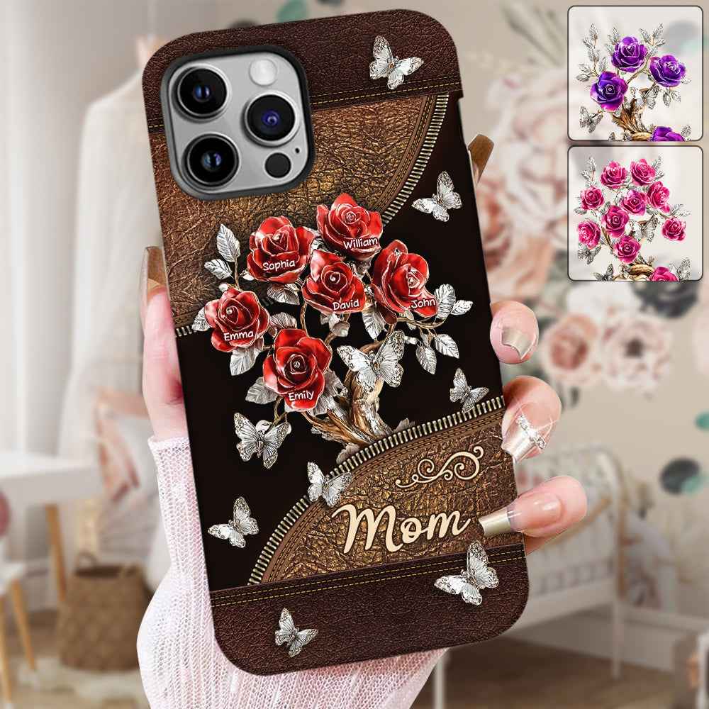 Wunderschönes Rosen-Geschenk für Mama, Oma,... - Personalisierte Handyhülle mit Vollbild-Aufdruck für Mutter