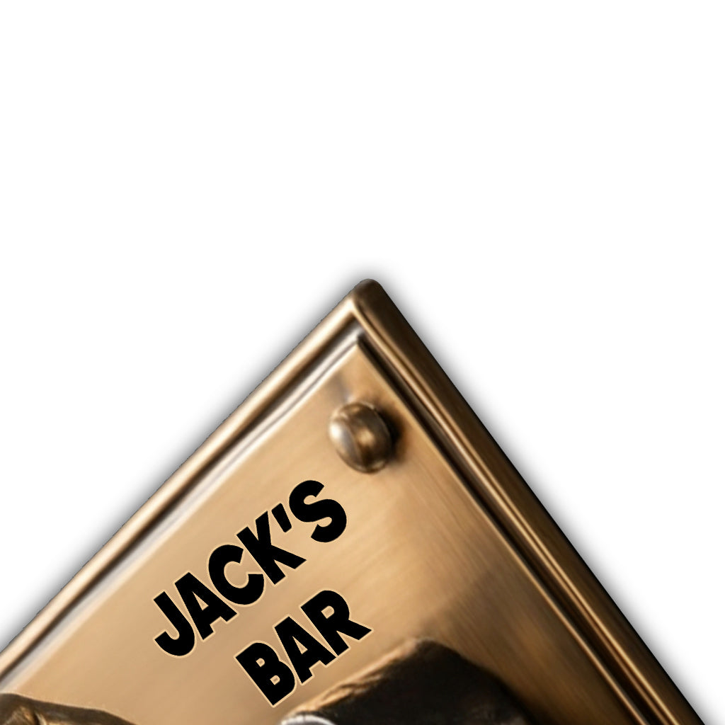 Bierzeit – Geschenk für die Bar – Personalisiertes Bierschild aus Metall