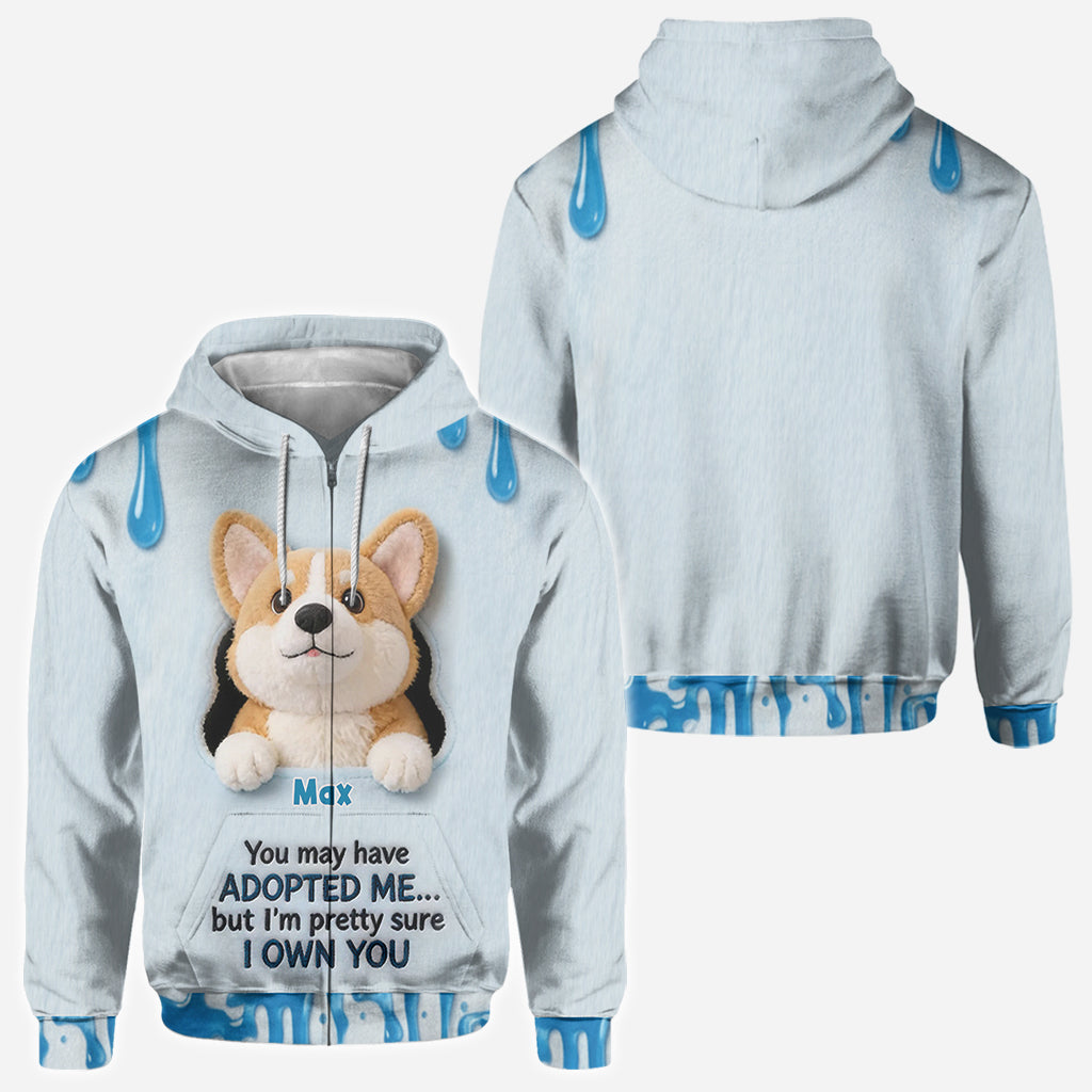 Du hast vielleicht adoptiert - Personalisiertes T-Shirt mit Hundemotiv