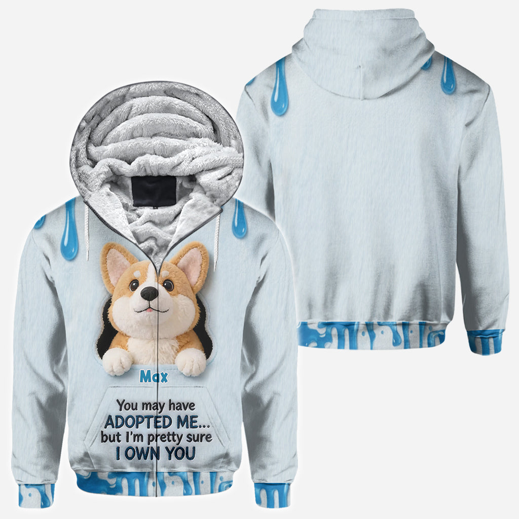 Du hast vielleicht adoptiert - Personalisiertes T-Shirt mit Hundemotiv