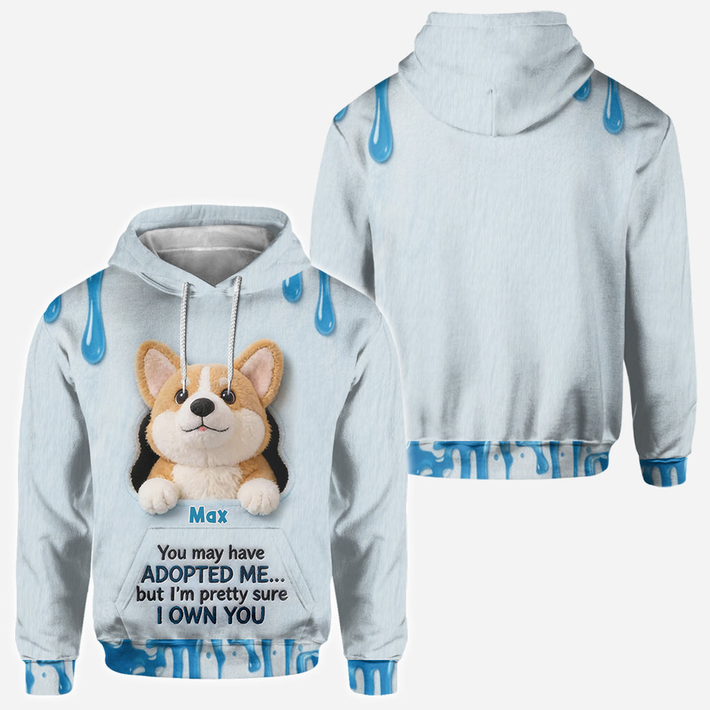 Du hast vielleicht adoptiert - Personalisiertes T-Shirt mit Hundemotiv