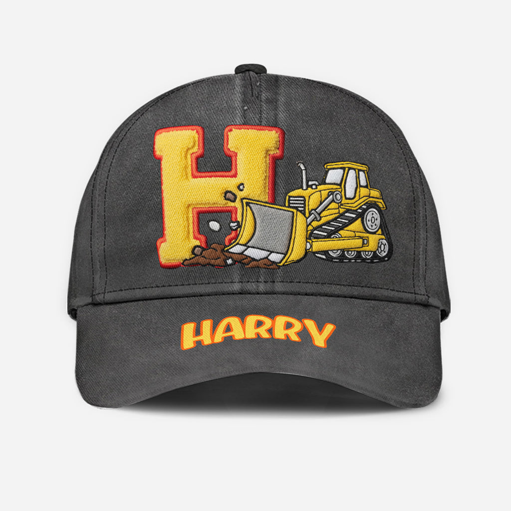 Alphabet Construction Vehicles - Personalized Kid Classic Cap