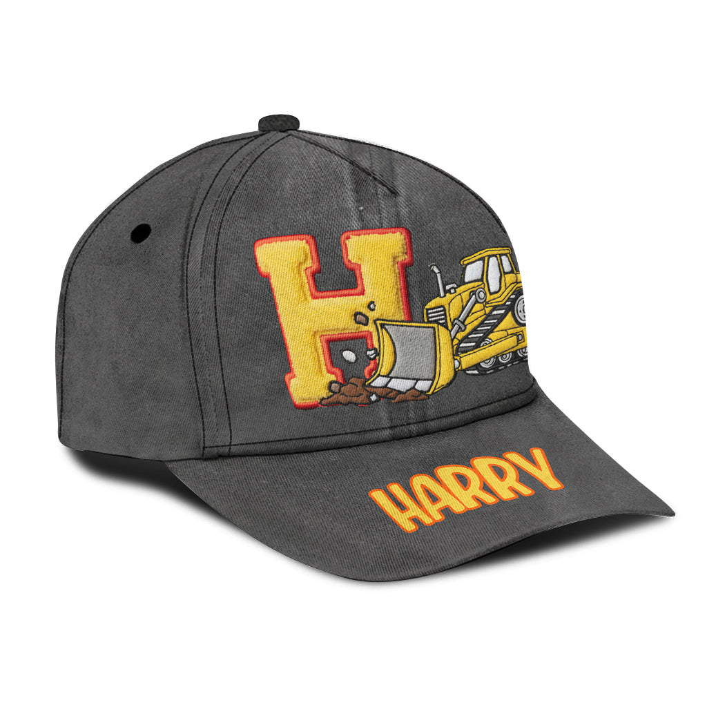 Alphabet Construction Vehicles - Personalized Kid Classic Cap