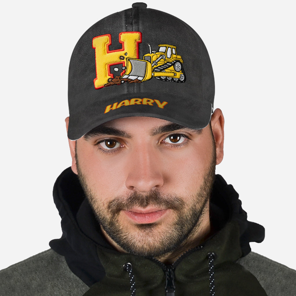 Alphabet Construction Vehicles - Personalized Kid Classic Cap