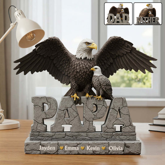 Bester Papa aller Zeiten – Personalisierte Acrylplakette in individueller Form für Väter