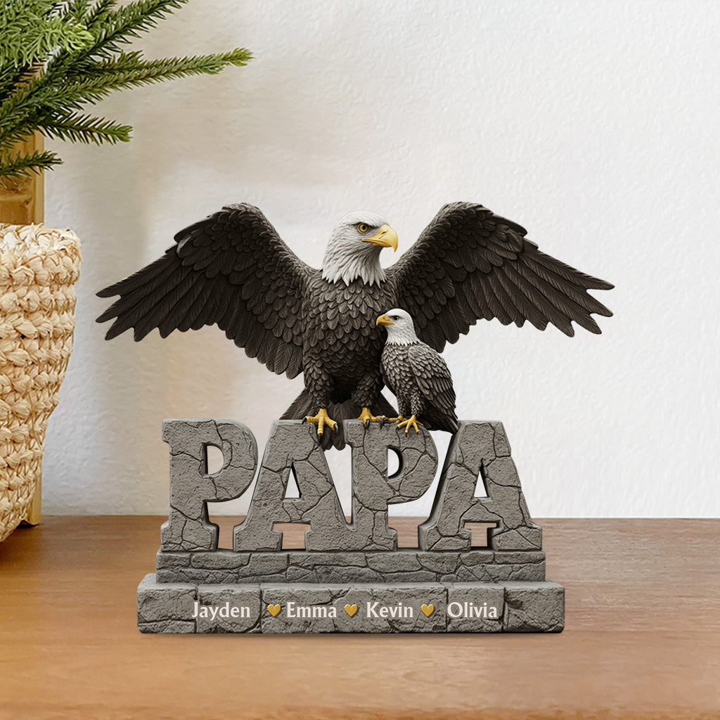 Bester Papa aller Zeiten – Personalisierte Acrylplakette in individueller Form für Väter