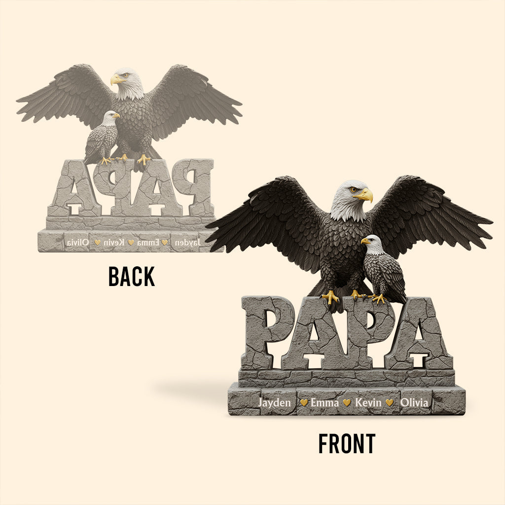 Bester Papa aller Zeiten – Personalisierte Acrylplakette in individueller Form für Väter