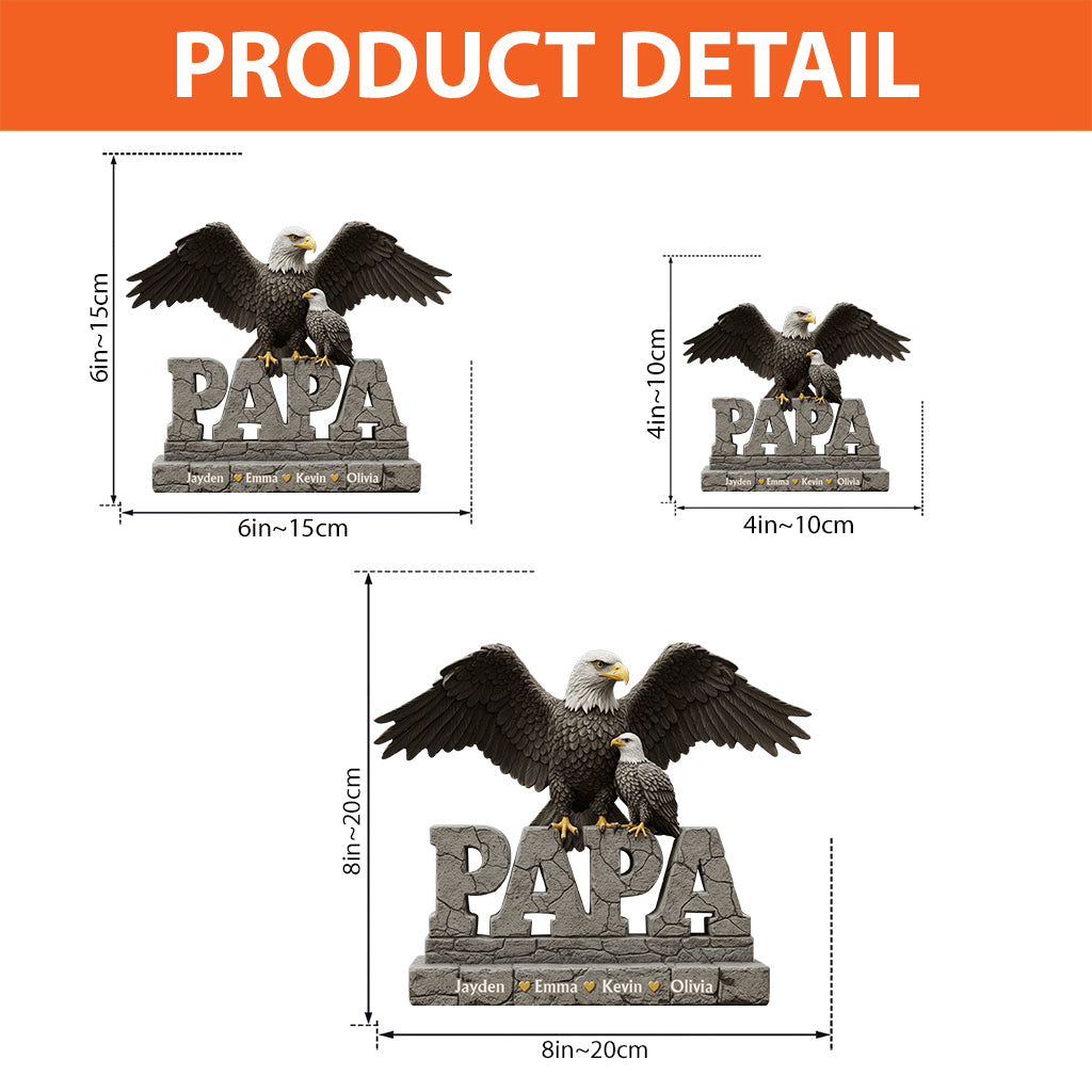 Bester Papa aller Zeiten – Personalisierte Acrylplakette in individueller Form für Väter