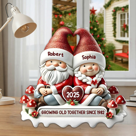 Zusammen seit – Personalisierte Acrylplakette in individueller Form für Paare