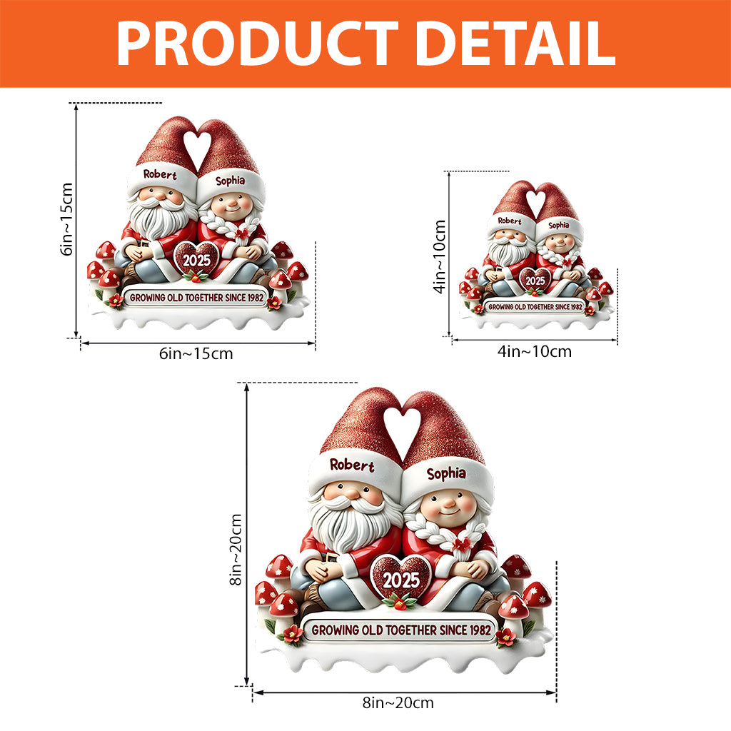 Zusammen seit – Personalisierte Acrylplakette in individueller Form für Paare