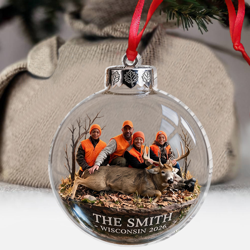 Custom Photo Hunter - Personalized Hunting Ornament