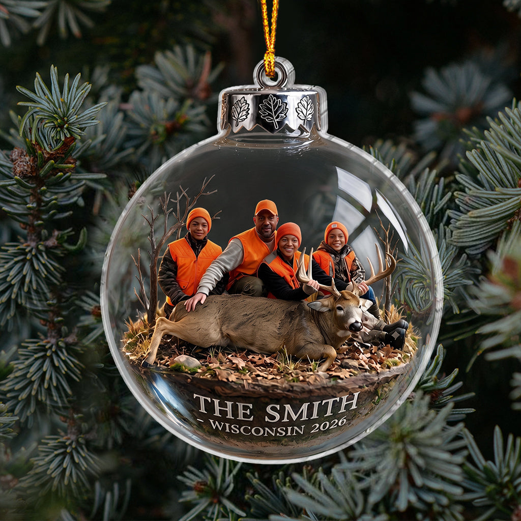 Custom Photo Hunter - Personalized Hunting Ornament