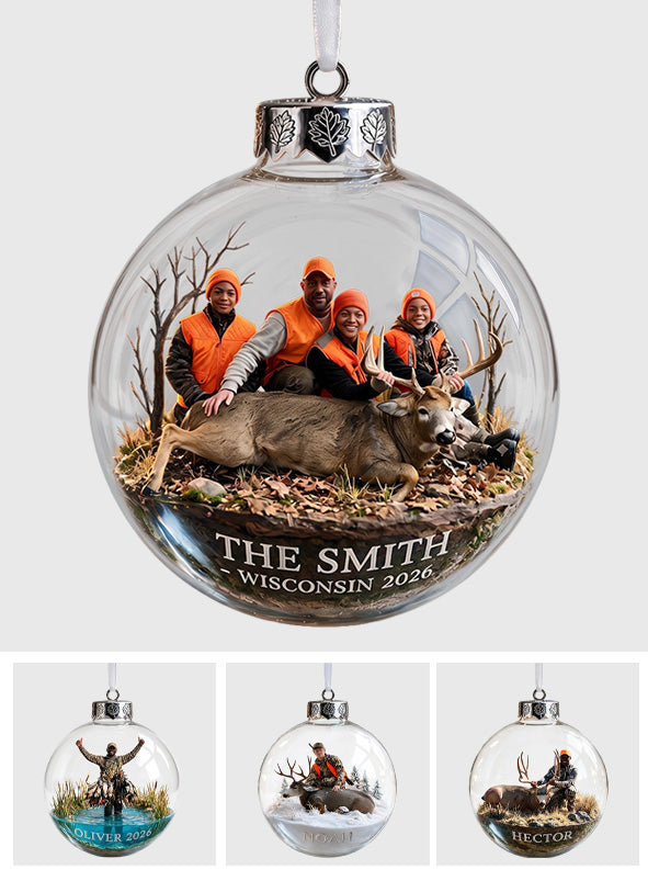 Custom Photo Hunter - Personalized Hunting Ornament