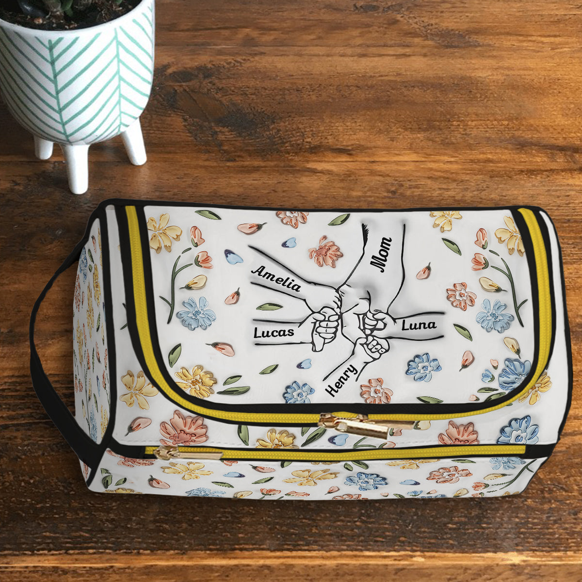 Take My Hand - Personalized Mother Toiletry Bag