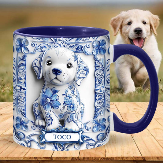 Cute Labrador Retriever - Personalized Dog Accent Mug