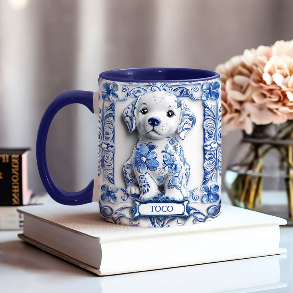 Cute Labrador Retriever - Personalized Dog Accent Mug