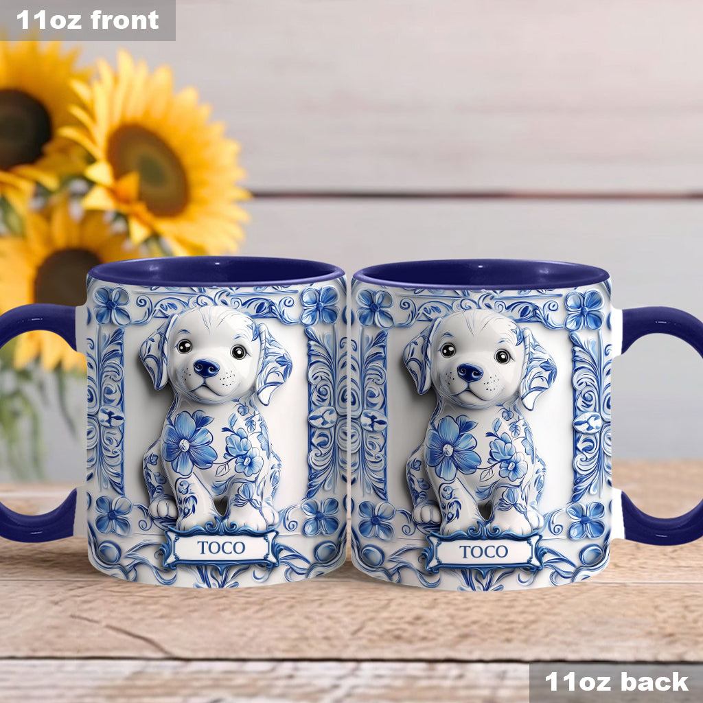 Cute Labrador Retriever - Personalized Dog Accent Mug