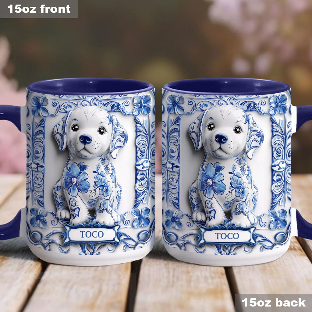 Cute Labrador Retriever - Personalized Dog Accent Mug