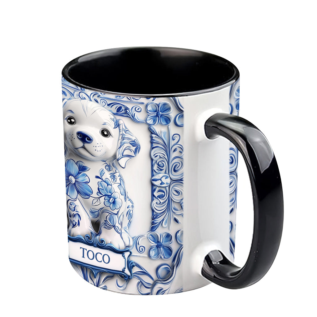 Cute Labrador Retriever - Personalized Dog Accent Mug