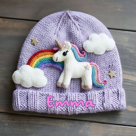Einhorn - Personalisierte Kindermütze