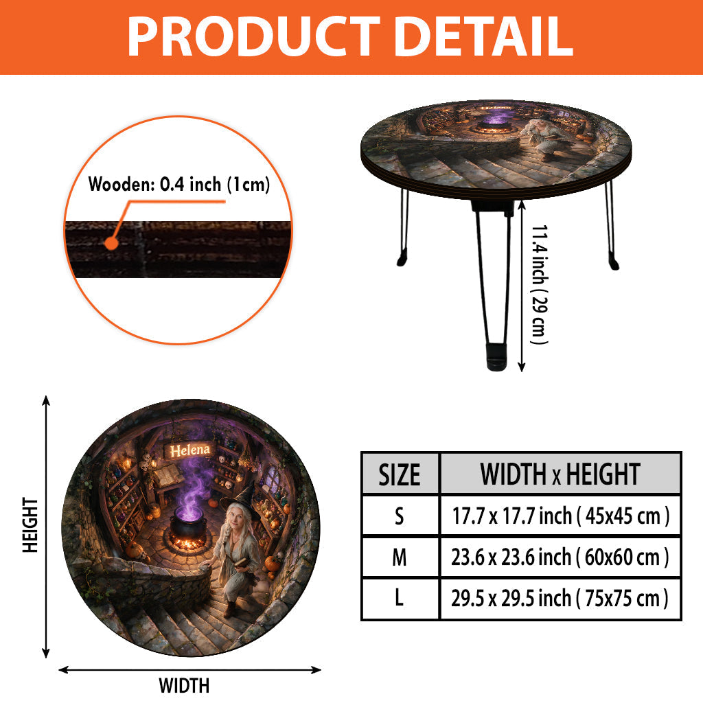 Witch's Secret Chamber - Personalized Witch Table Custom Shape