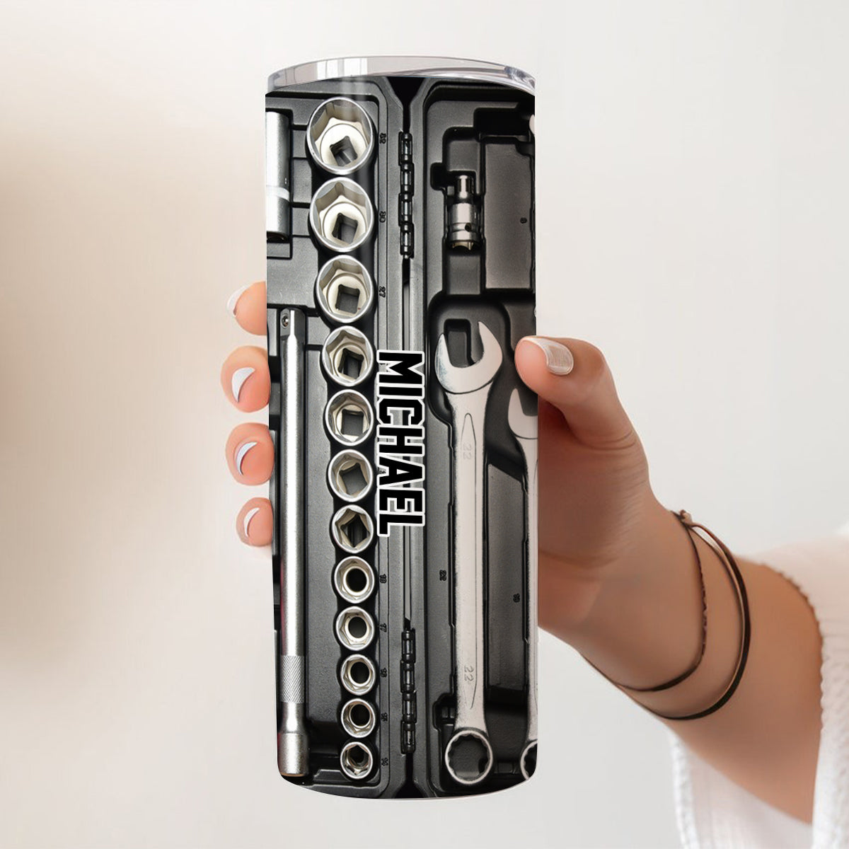 Tool Box - Personalized Father Skinny Tumbler