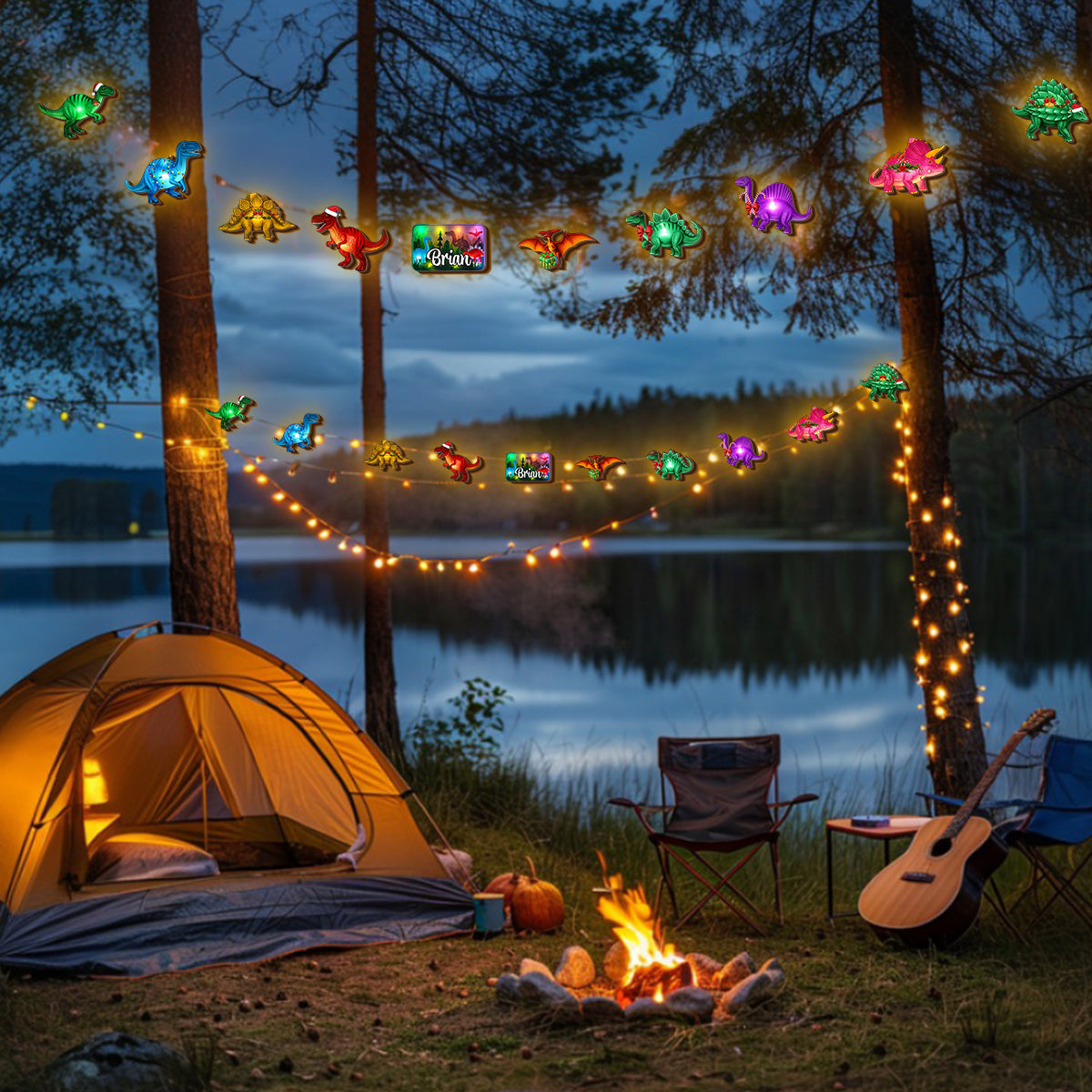 Dinosaur - Personalized Kid String Lights