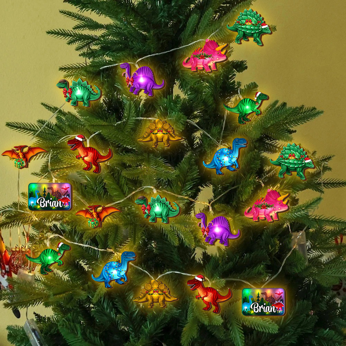 Dinosaur - Personalized Kid String Lights