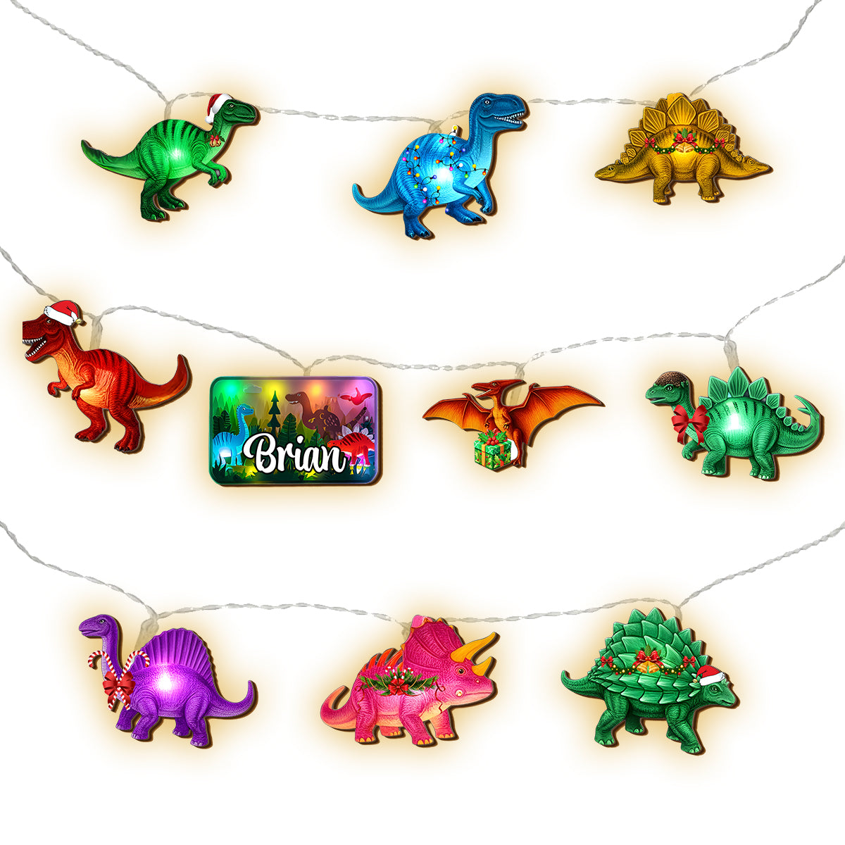 Dinosaur - Personalized Kid String Lights
