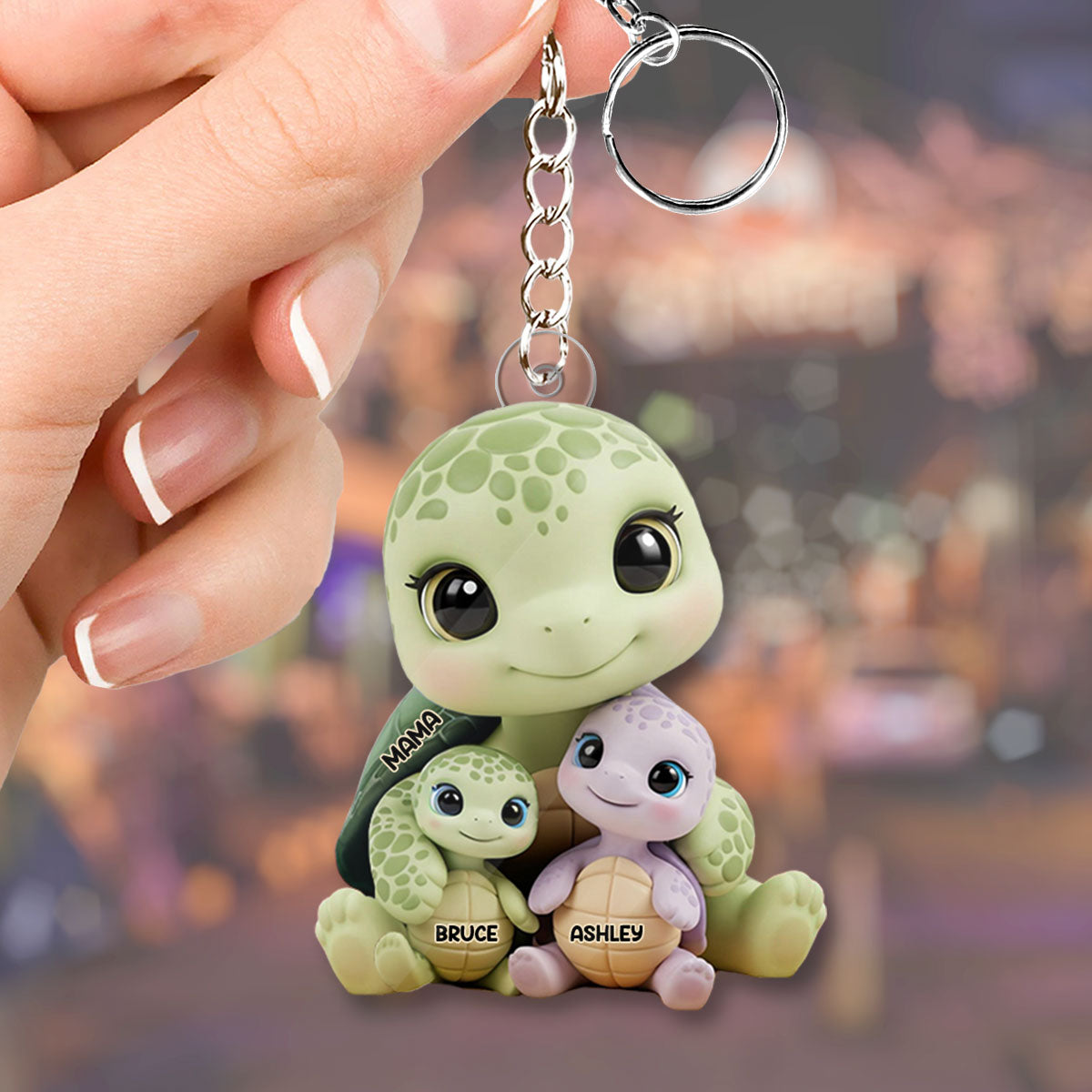 Wir lieben dich – Personalisierter Schlüsselanhänger für Mutter