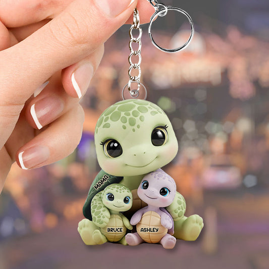 Wir lieben dich – Personalisierter Schlüsselanhänger für Mutter