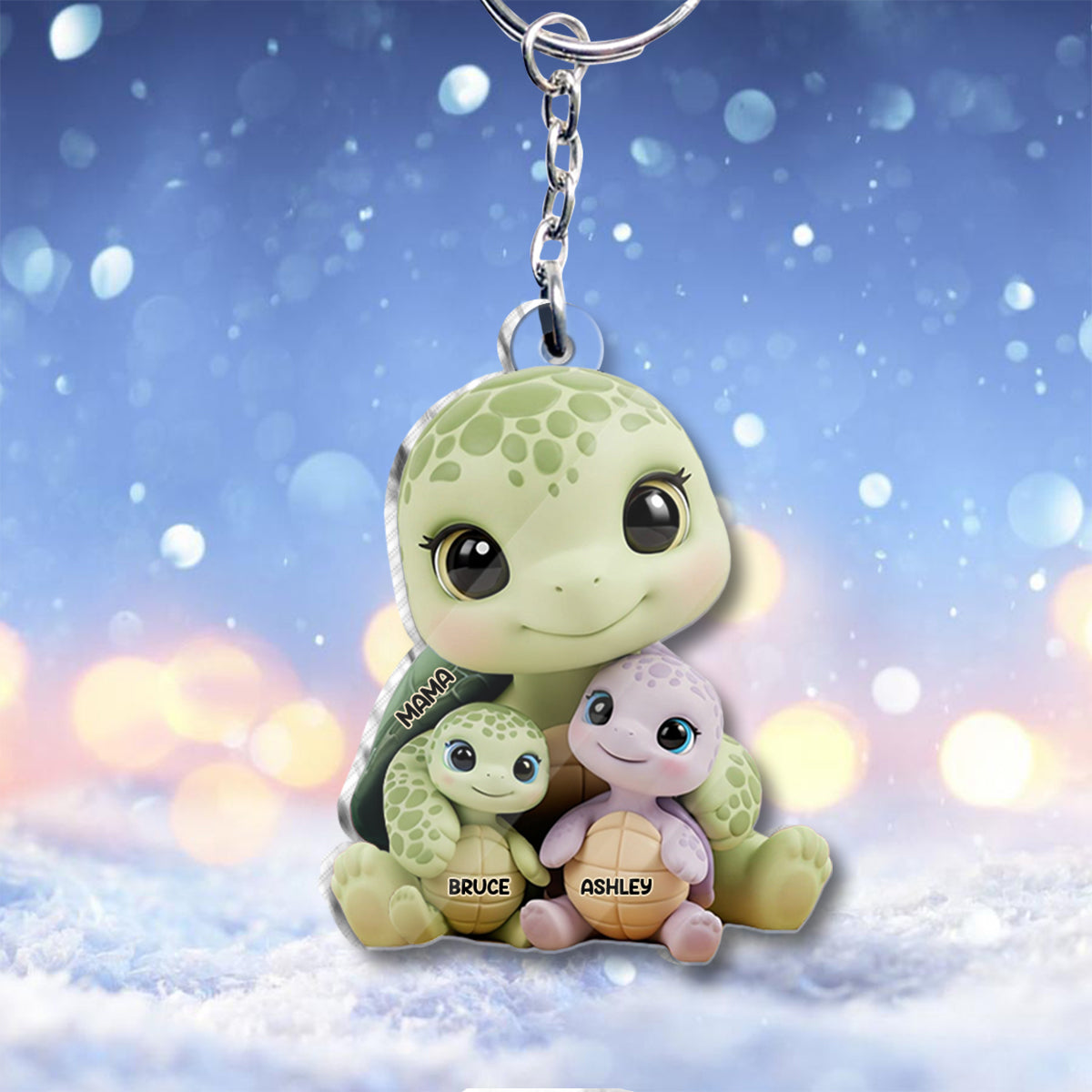 Wir lieben dich – Personalisierter Schlüsselanhänger für Mutter