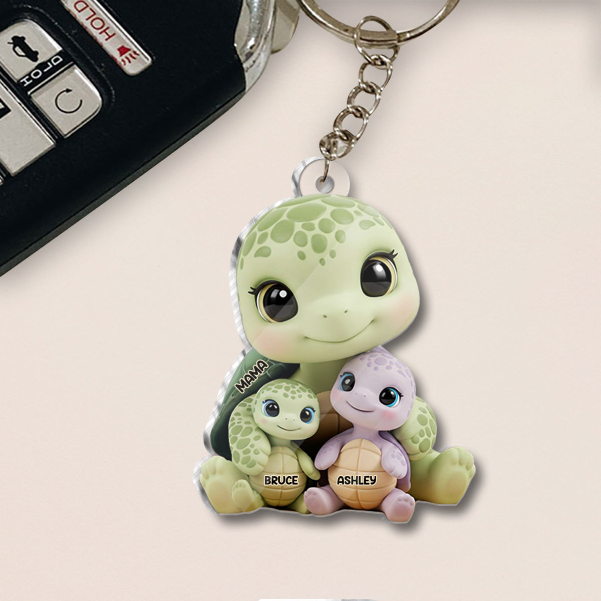 Wir lieben dich – Personalisierter Schlüsselanhänger für Mutter